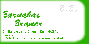 barnabas bramer business card